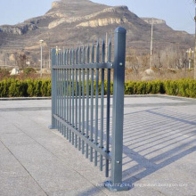 valla de aluminio horizontal cerca blanca